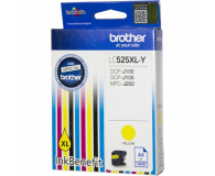 Tusz Brother LC525XLY Yellow 1300str. do DCPJ100 DCPJ105 MFCJ200